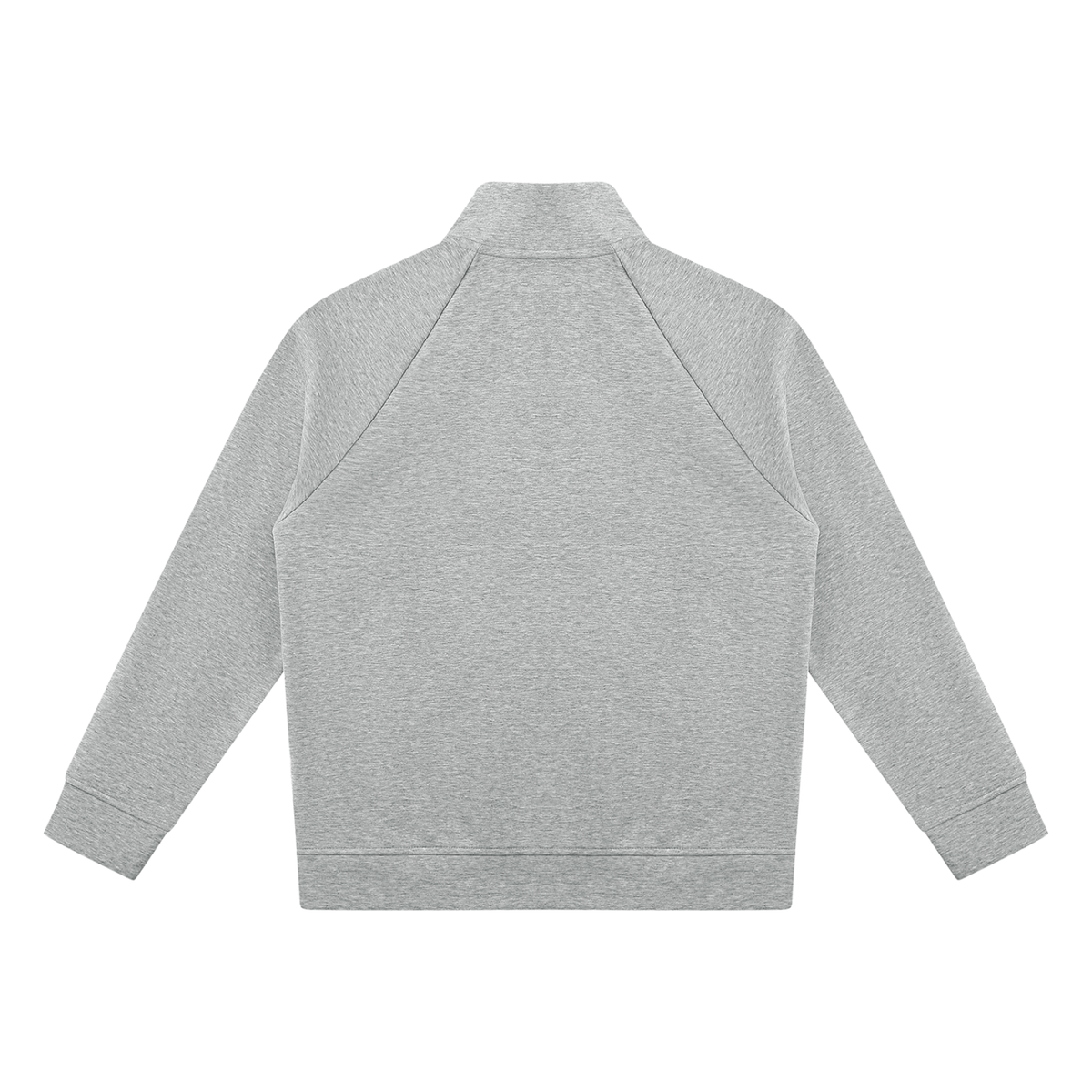 Stand-Collar Track Jacket — Gray