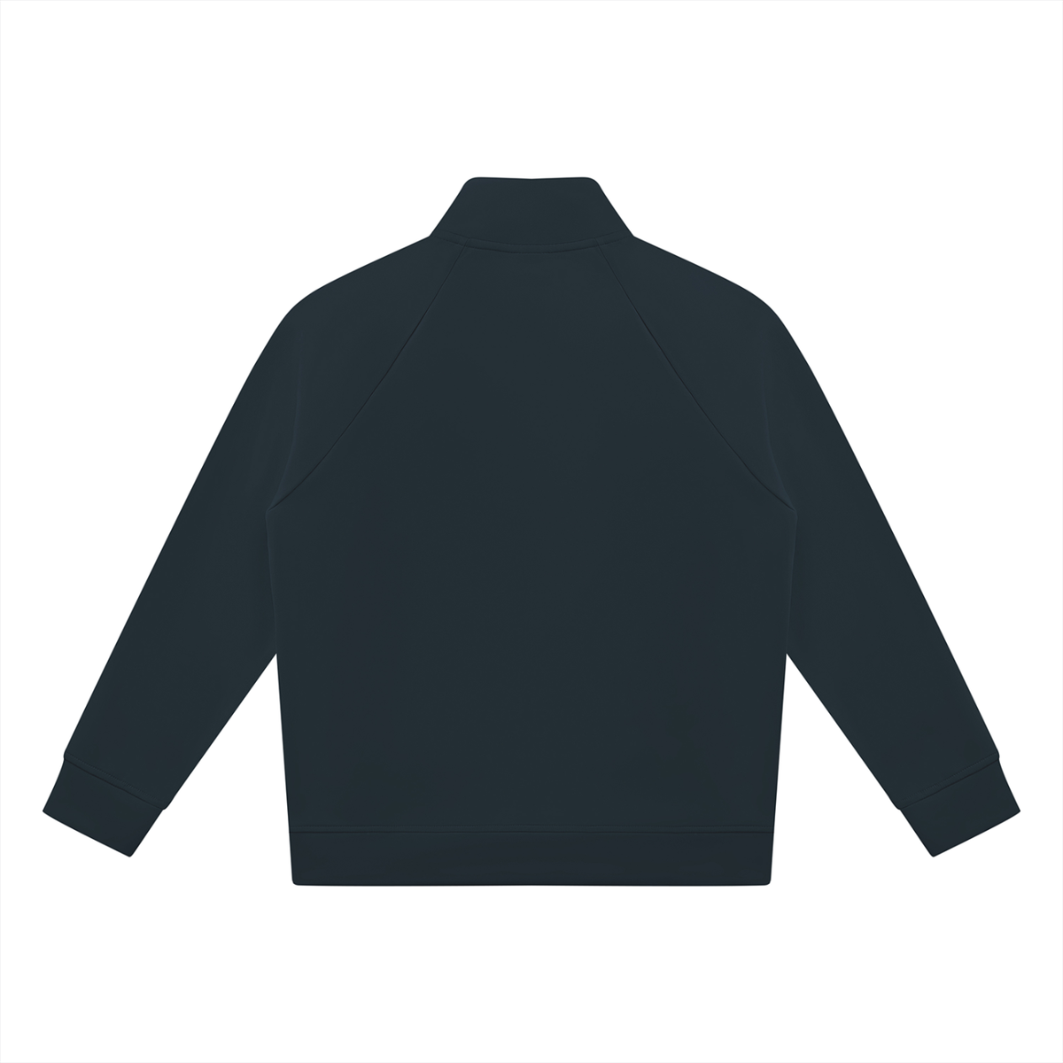 Stand-Collar Track Jacket — Navy Blue