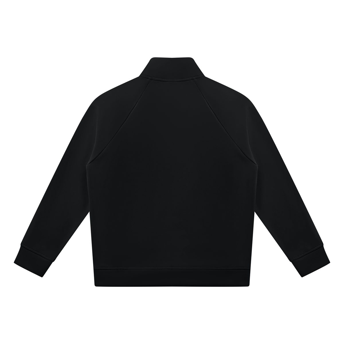 Stand-Collar Track Jacket — Black